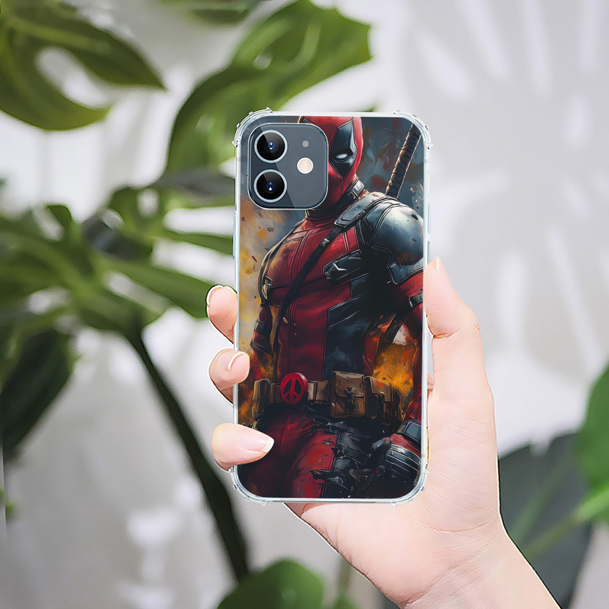 （画像用） Deadpool デッドプール 【iPhone 12シリーズ対応】透明スマホケース（クリアソフトケース）
